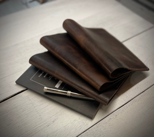 Leather Journal Cover - A5 (5x8) refillable notebook