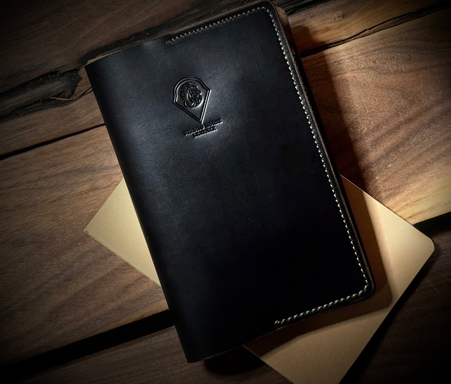 Leather Journal Cover - A5 (5x8) refillable notebook 