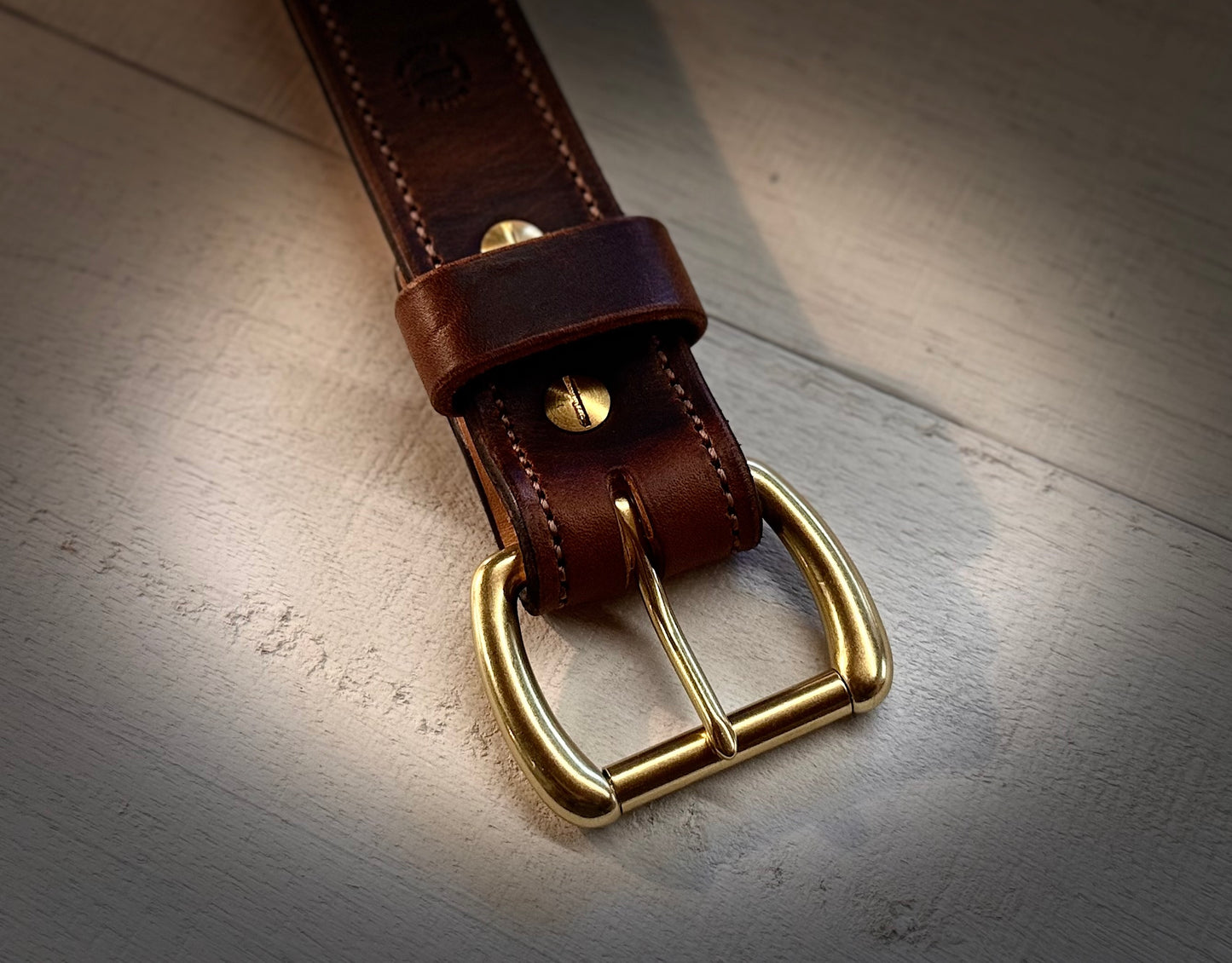 Bourbon Brown Leather Belt